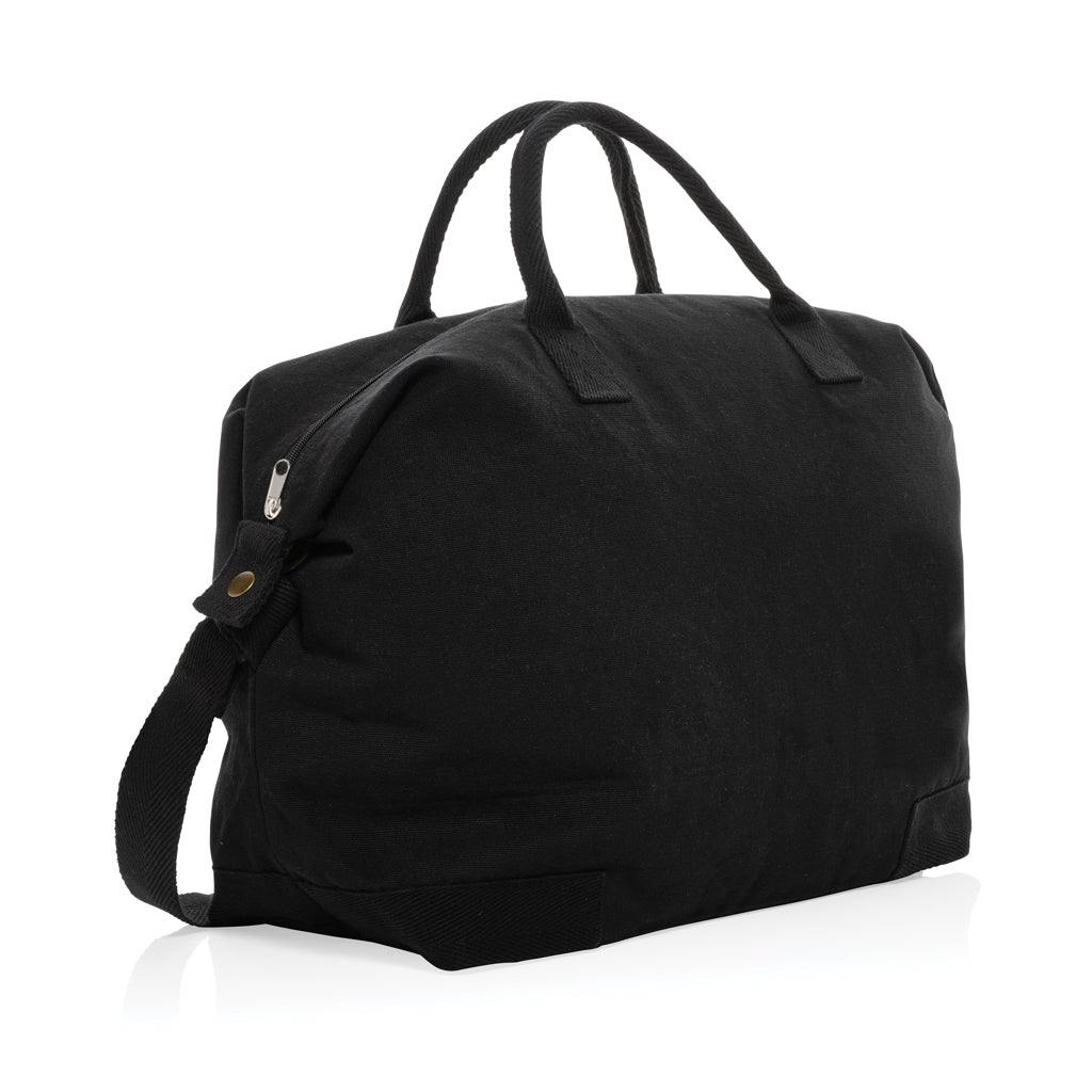 Kezar AWARE™ 500 gsm recycled canvas deluxe weekend bag - Black