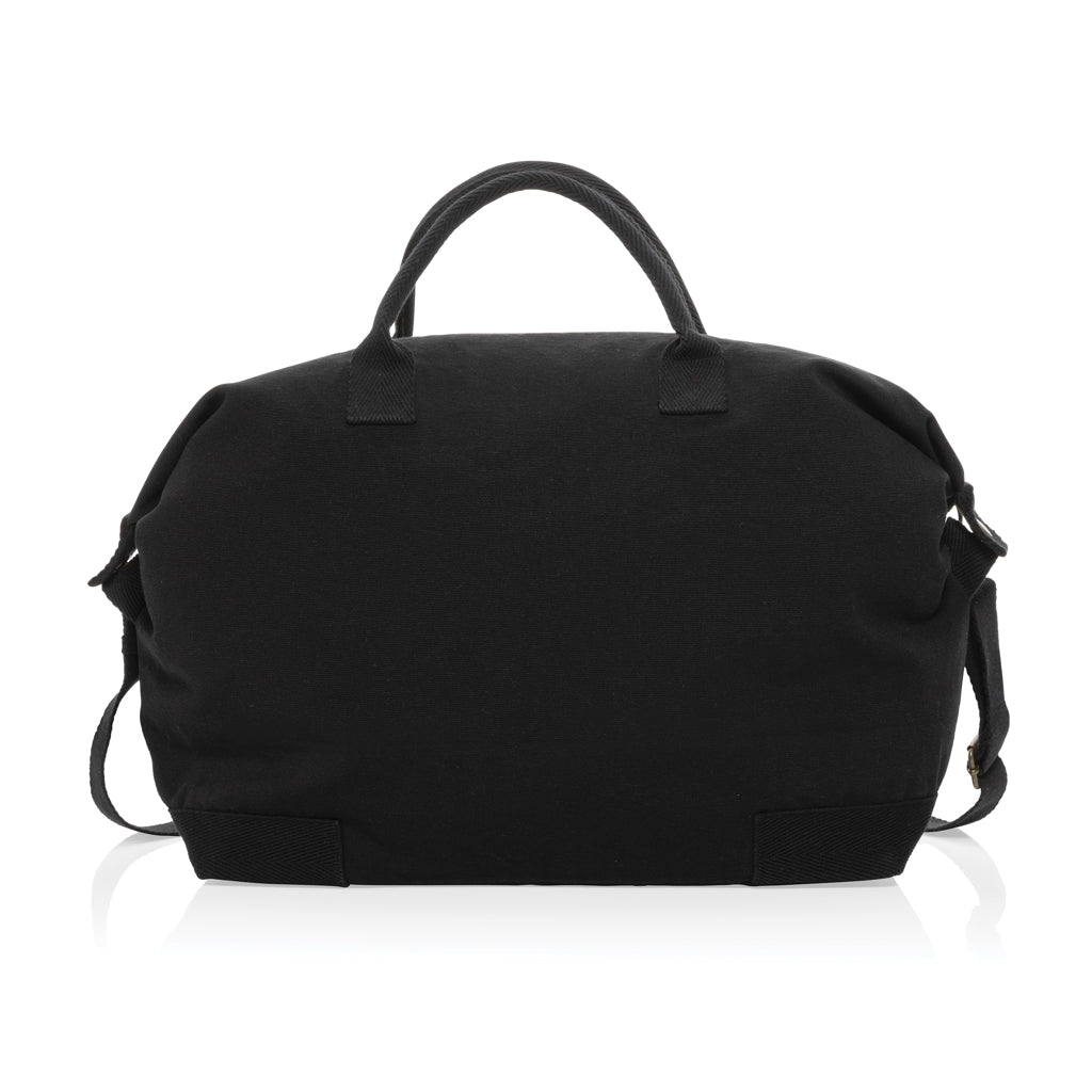 Kezar AWARE™ 500 gsm recycled canvas deluxe weekend bag - Black