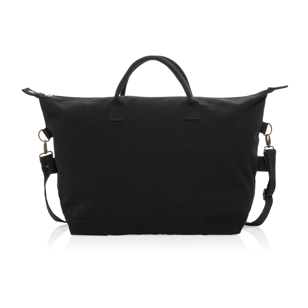 Kezar AWARE™ 500 gsm recycled canvas deluxe weekend bag - Black