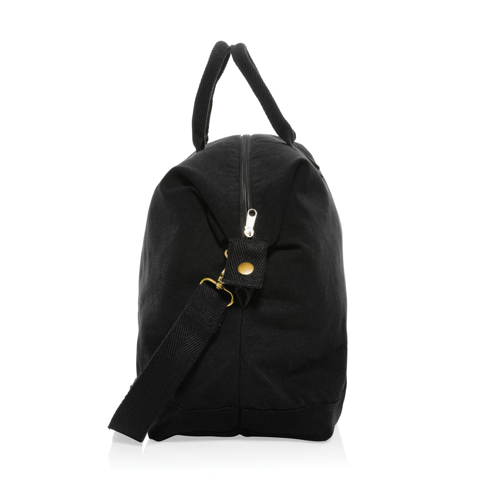 Kezar AWARE™ 500 gsm recycled canvas deluxe weekend bag - Black