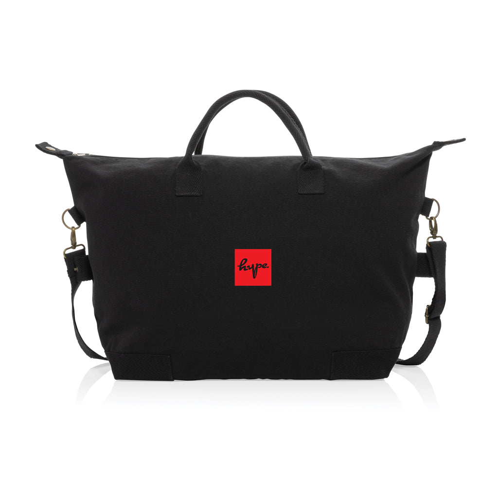 Kezar AWARE™ 500 gsm recycled canvas deluxe weekend bag - Black
