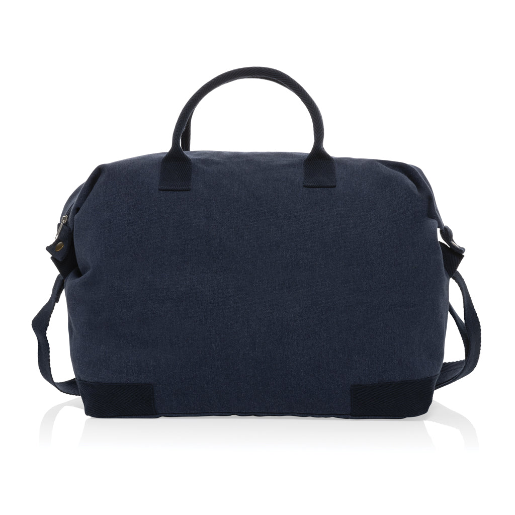 Kezar AWARE™ 500 gsm recycled canvas deluxe weekend bag - Navy