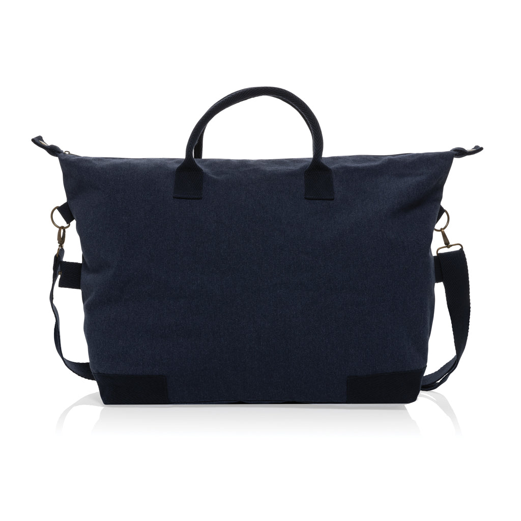 Kezar AWARE™ 500 gsm recycled canvas deluxe weekend bag - Navy