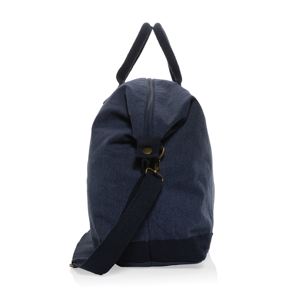 Kezar AWARE™ 500 gsm recycled canvas deluxe weekend bag - Navy