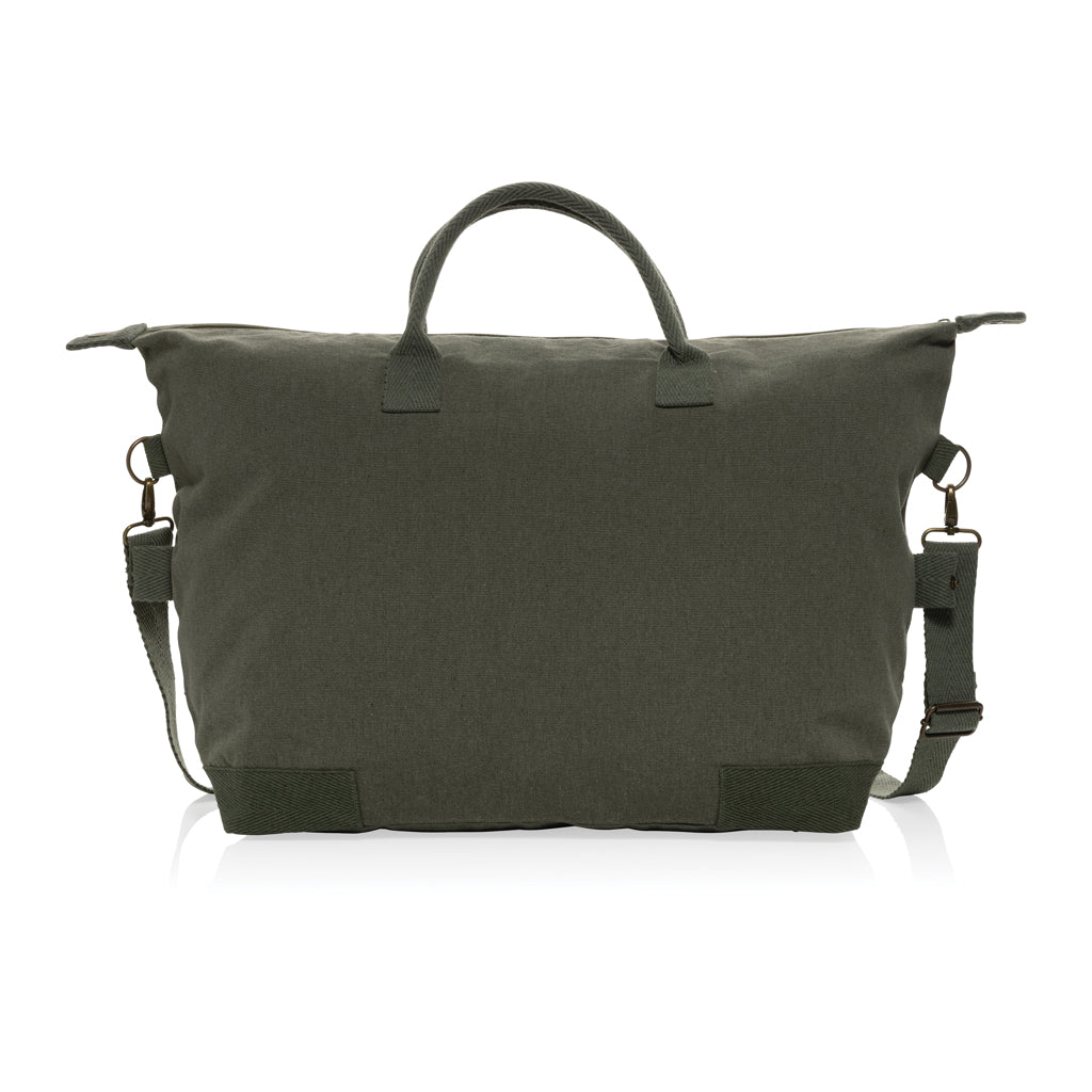 Kezar AWARE™ 500 gsm recycled canvas deluxe weekend bag - Green