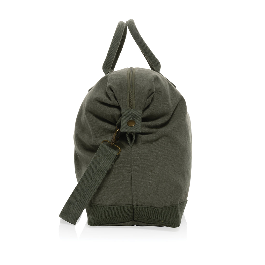 Kezar AWARE™ 500 gsm recycled canvas deluxe weekend bag - Green