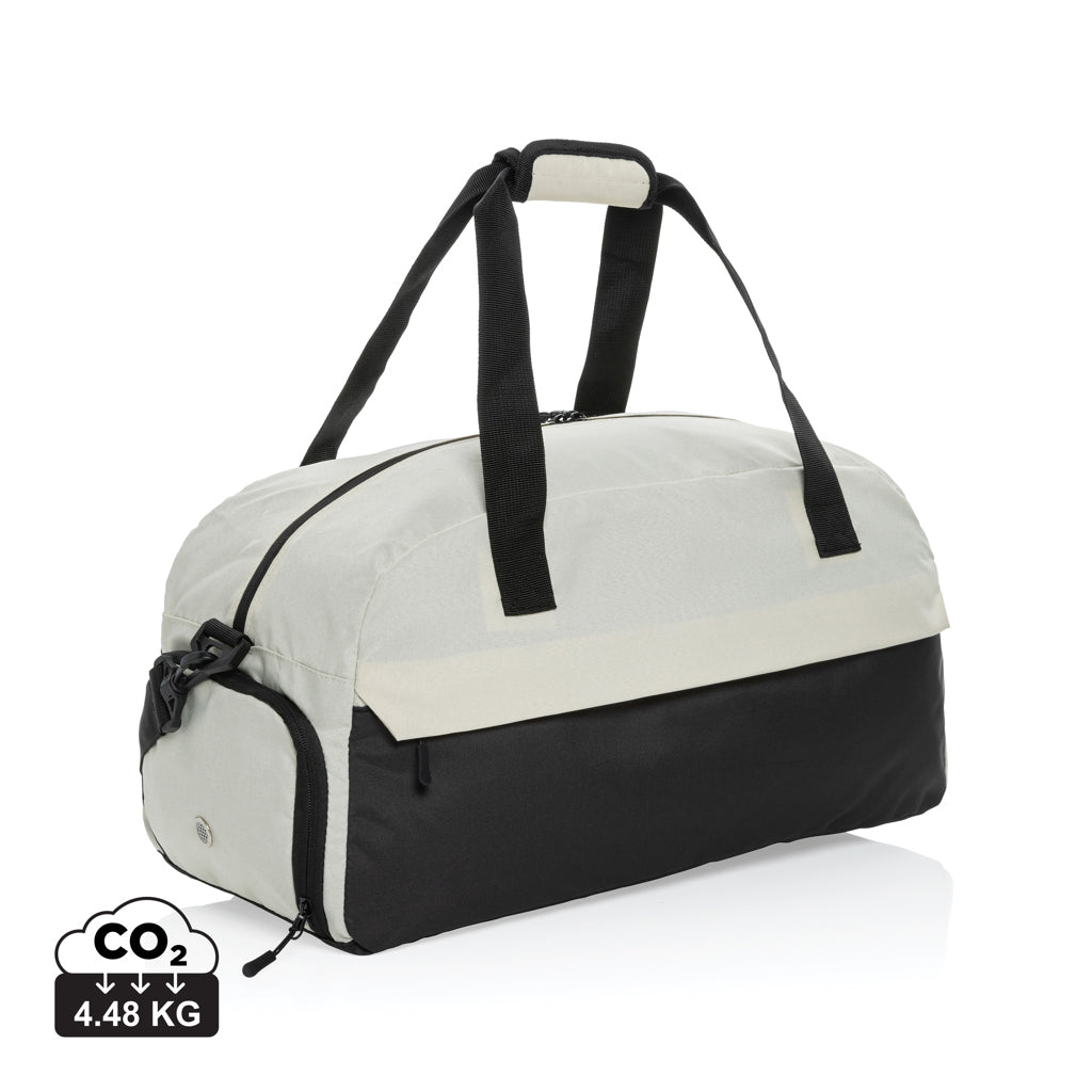 Kazu AWARE™ RPET basic weekend duffel - Off White