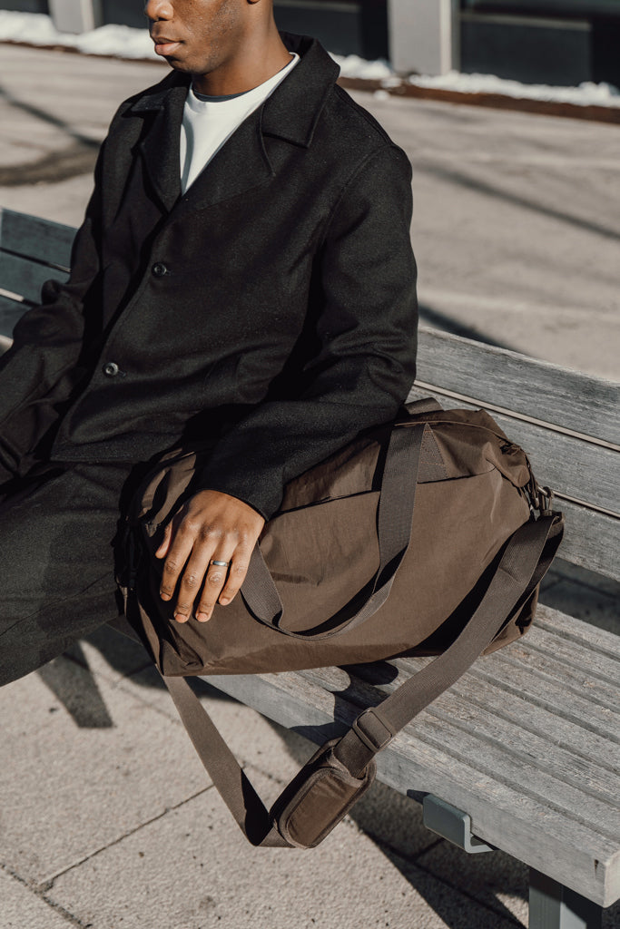KENTO URBAN RCS recycled nylon Weekender - Brown