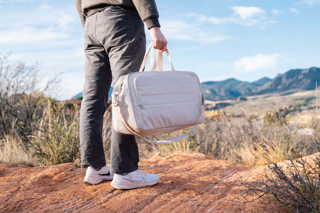 Armond AWARE™ RPET weekend duffel - Beige