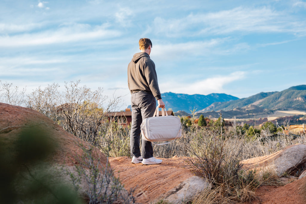 Armond AWARE™ RPET weekend duffel - Beige