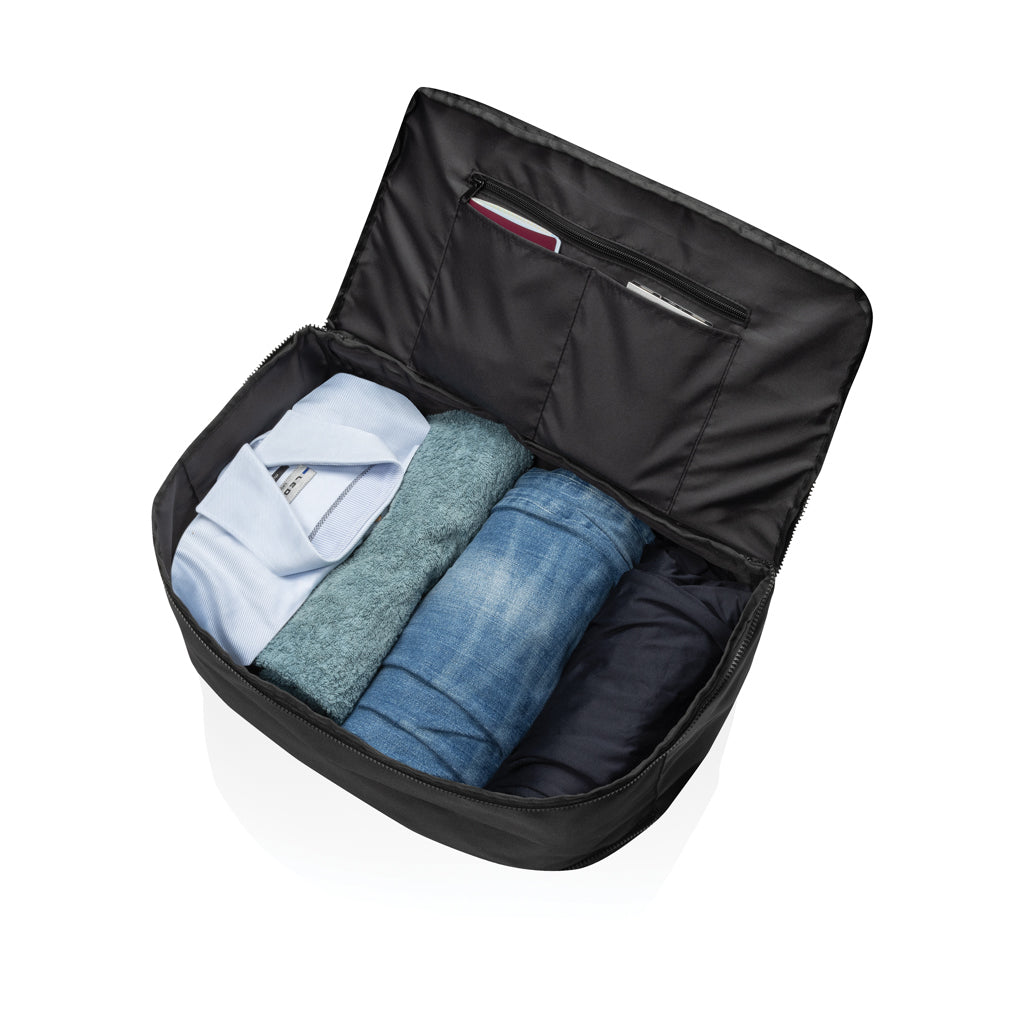 Swiss Peak Aware™ RPET 15.6 inch laptop weekend bag - Black