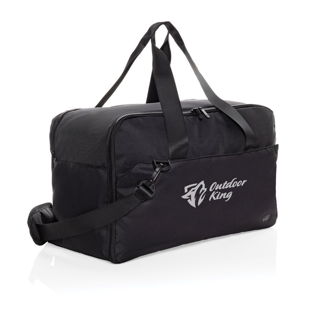 Swiss Peak Aware™ RPET 15.6 inch laptop weekend bag - Black