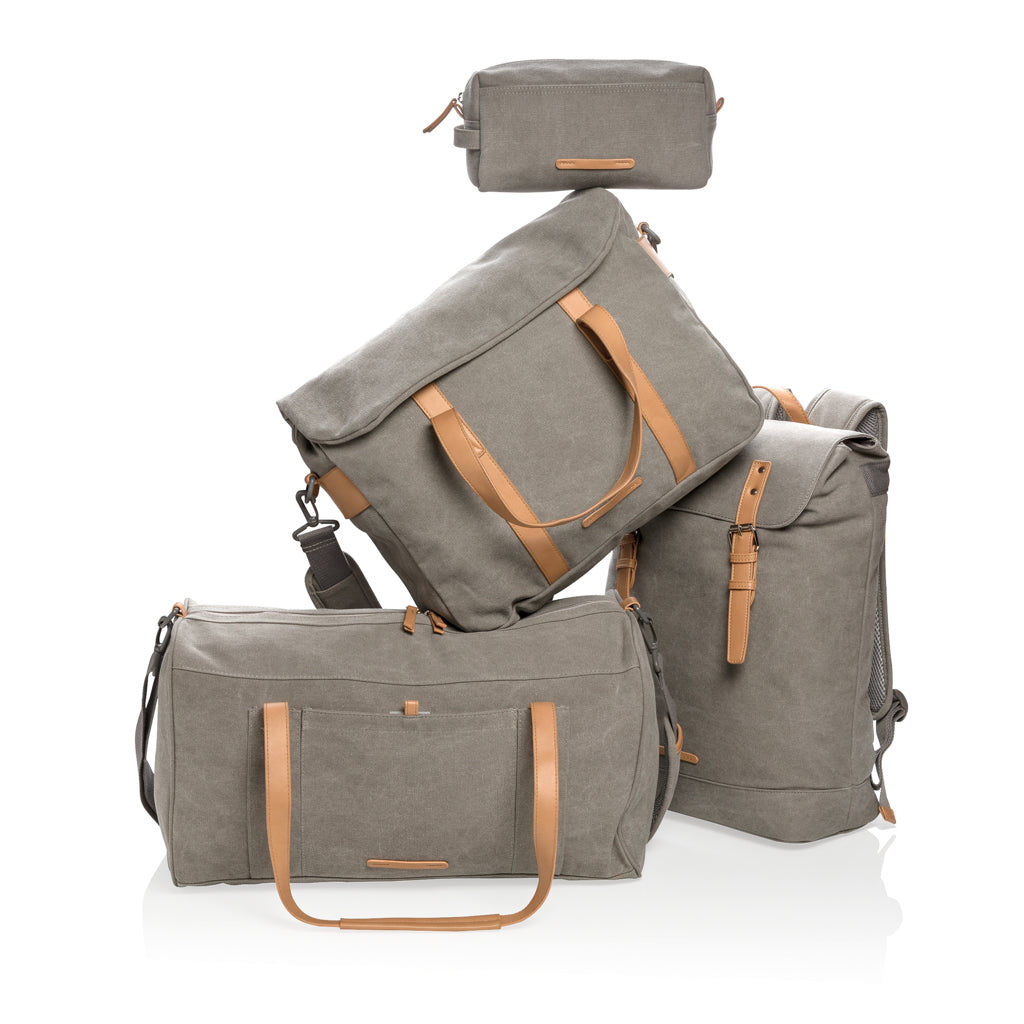 Canvas laptop bag PVC free - Grey