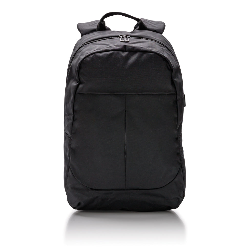 Power USB laptop backpack - Black