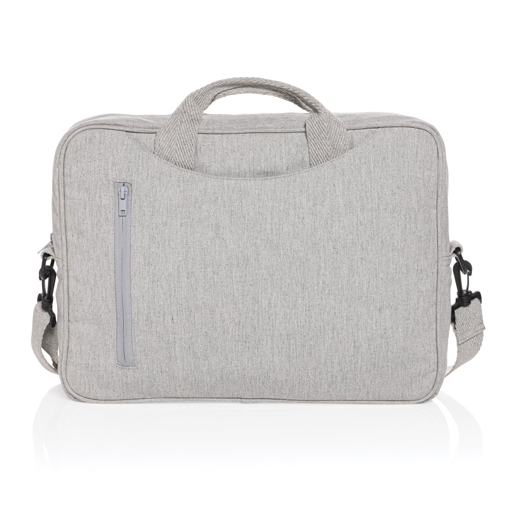 Laluka AWARE™ recycled cotton 15.4 inch laptop bag - Grey