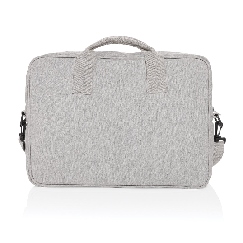 Laluka AWARE™ recycled cotton 15.4 inch laptop bag - Grey