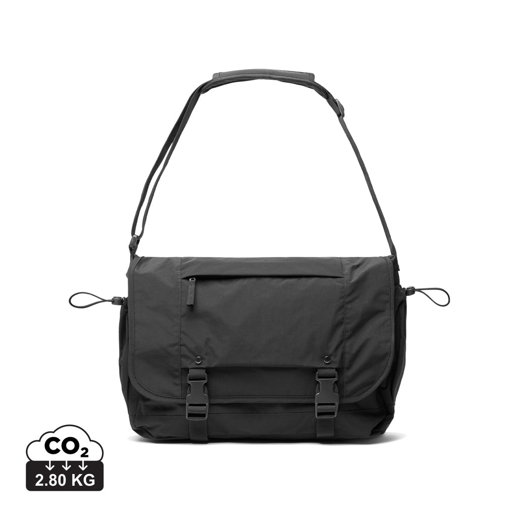 KENTO URBAN RCS recycled nylon 15.6 inch Messenger - Black