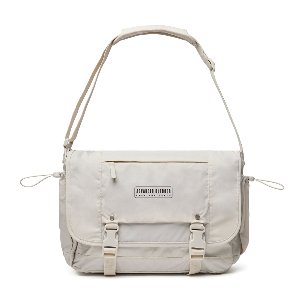 KENTO URBAN RCS recycled nylon 15.6 inch Messenger - Beige