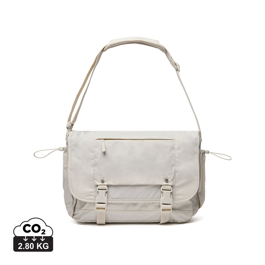 KENTO URBAN RCS recycled nylon 15.6 inch Messenger - Beige