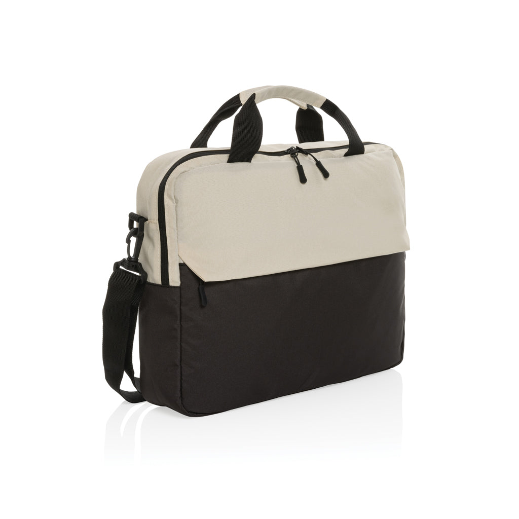 Kazu AWARE™ RPET basic 15.6 inch laptop bag - Off White