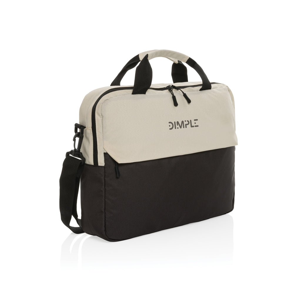 Kazu AWARE™ RPET basic 15.6 inch laptop bag - Off White