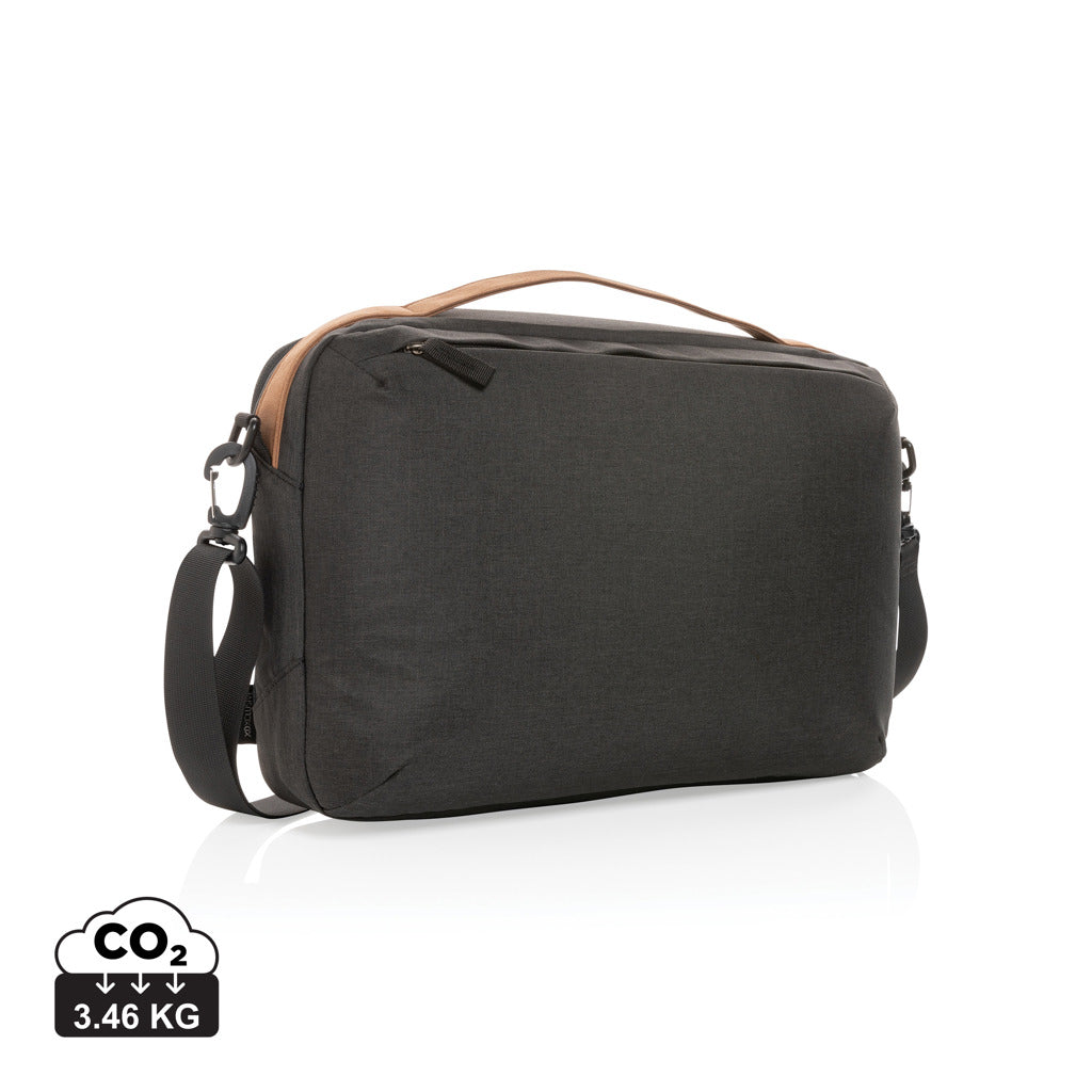 Impact AWARE™ 300D two tone deluxe 15.6' laptop bag - Black