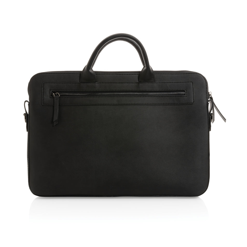 Swiss Peak GRS recycled PU 14 inch laptop bag - Black