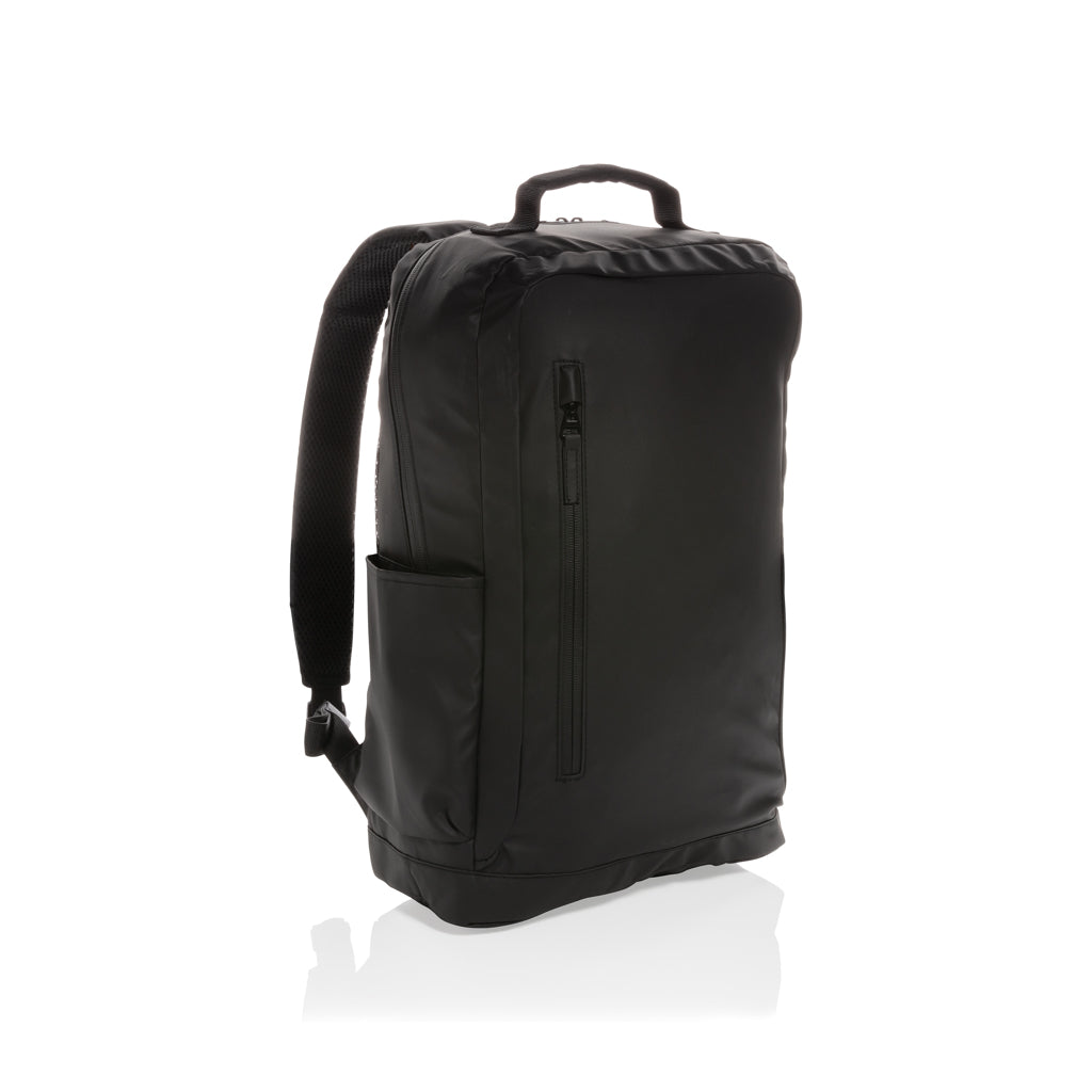 Fashion black 15.6' laptop backpack PVC free - Black