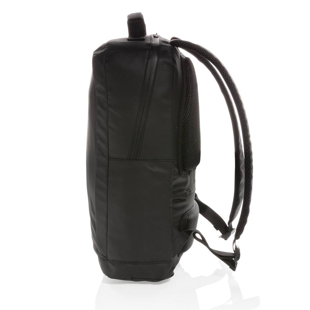 Fashion black 15.6' laptop backpack PVC free - Black
