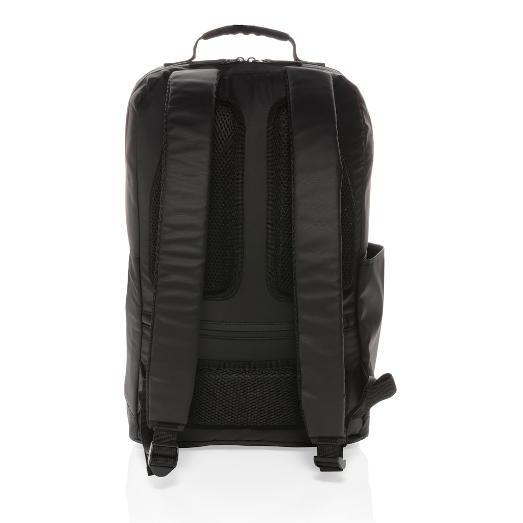 Fashion black 15.6' laptop backpack PVC free - Black