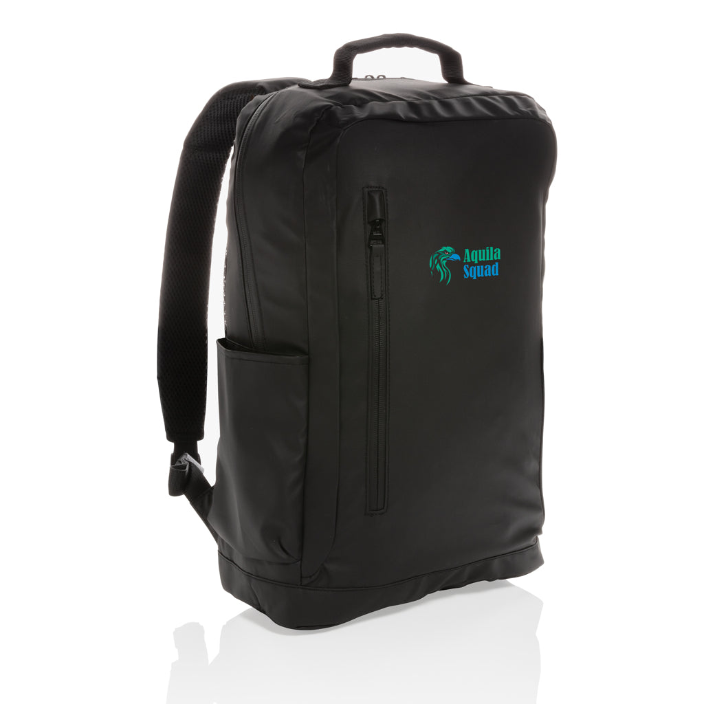 Fashion black 15.6' laptop backpack PVC free - Black