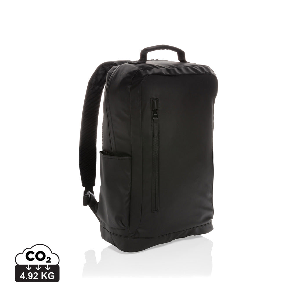Fashion black 15.6' laptop backpack PVC free - Black