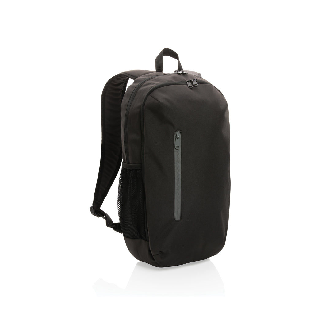 Impact AWARE™ 300D RPET casual backpack - Black