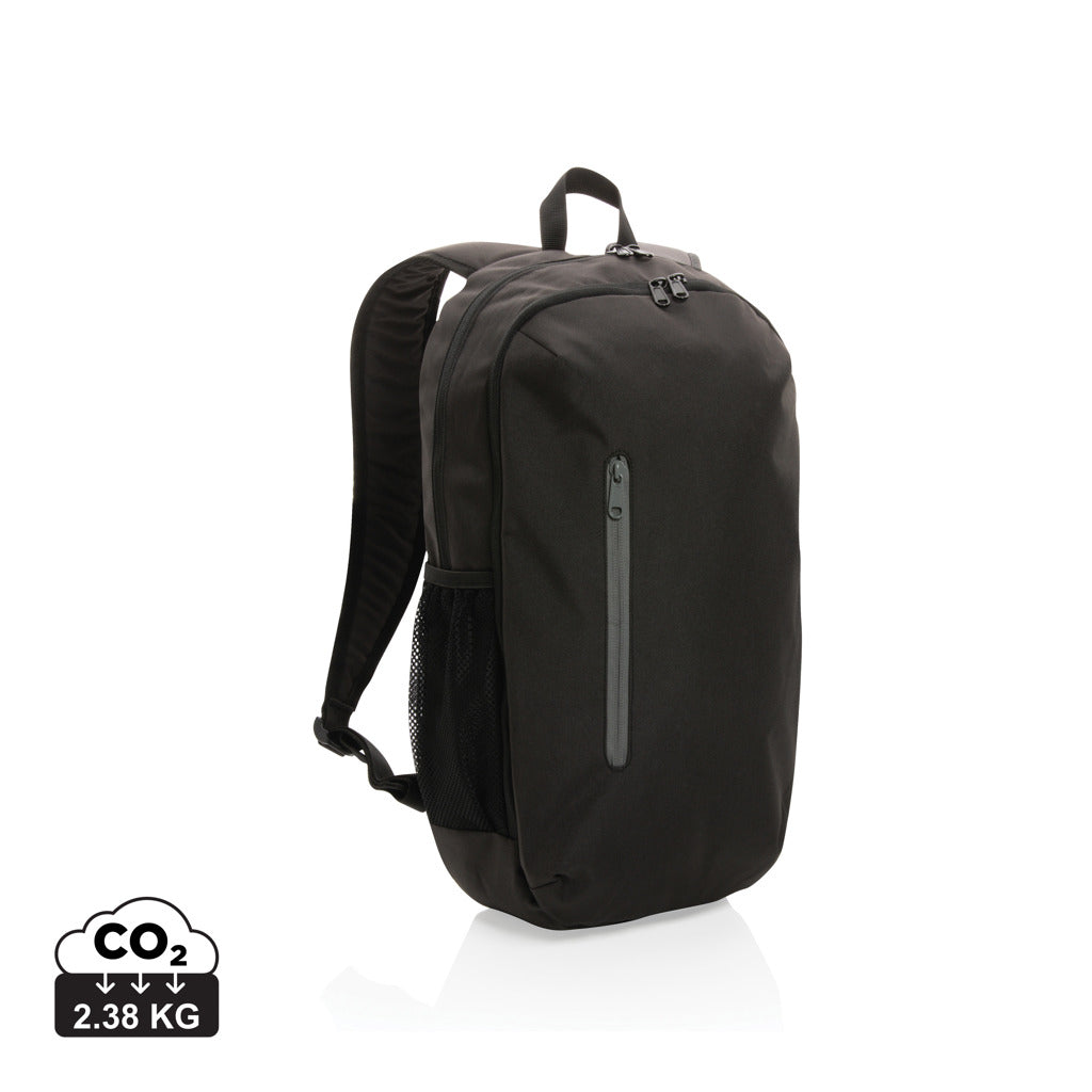 Impact AWARE™ 300D RPET casual backpack - Black