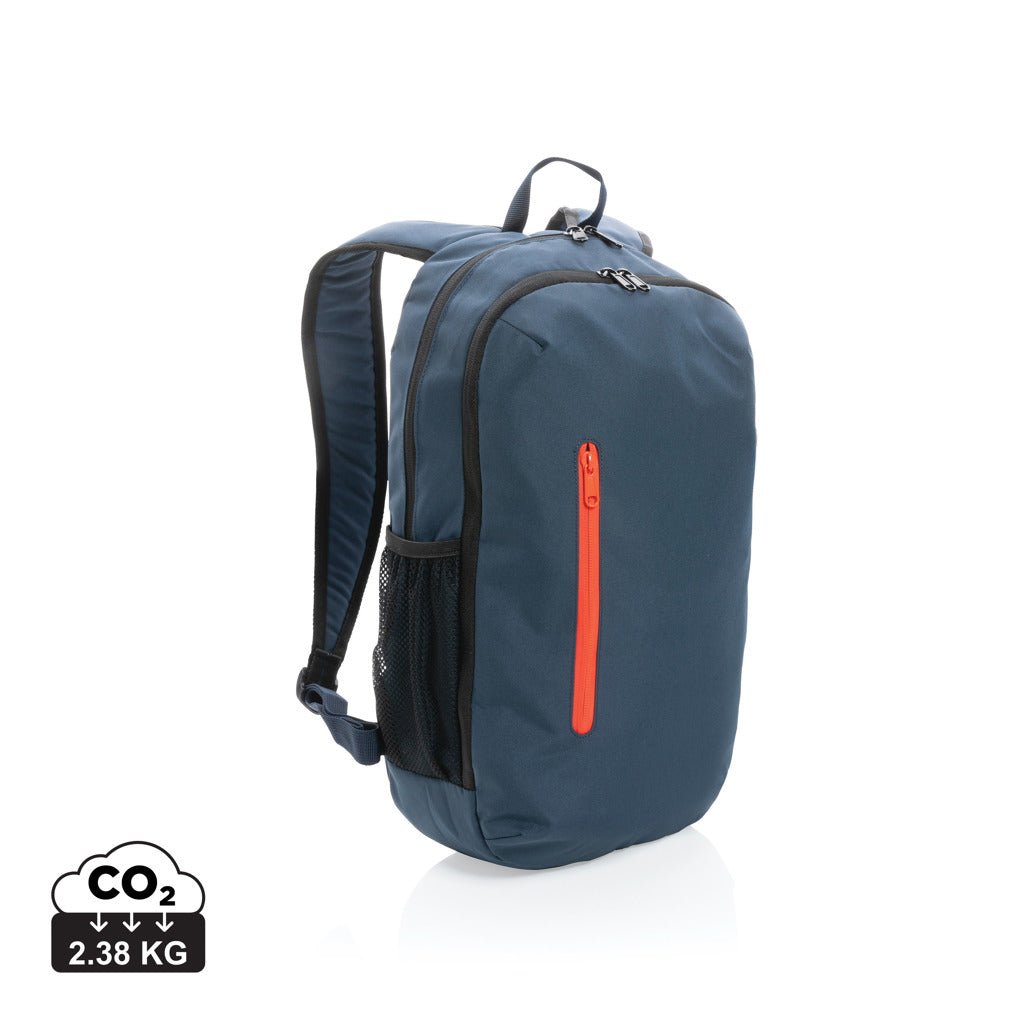 Impact AWARE™ 300D RPET casual backpack - Navy