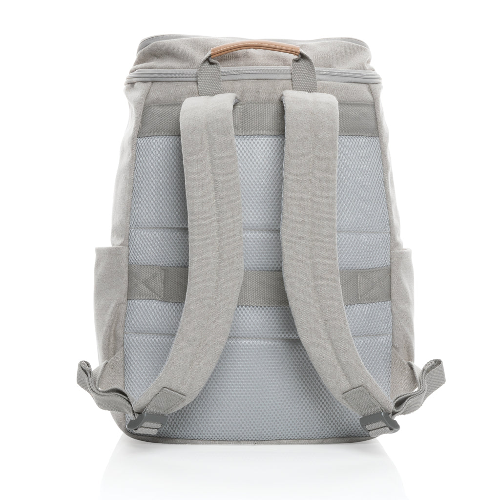 Impact AWARE™ 16 oz. recycled canvas 15' laptop backpack - Grey