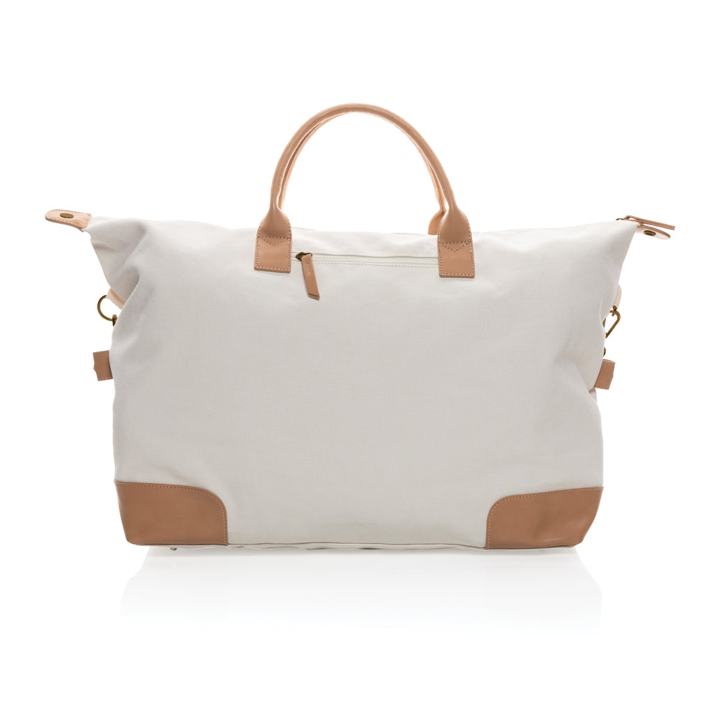 Impact AWARE™ 16 oz. rcanvas large weekend bag - Off White