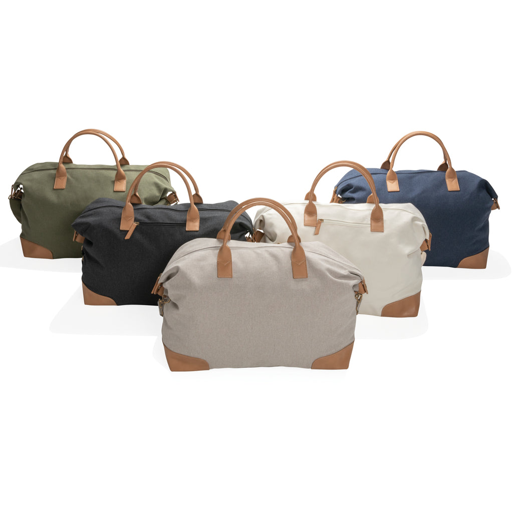 Impact AWARE™ 16 oz. rcanvas large weekend bag - Off White
