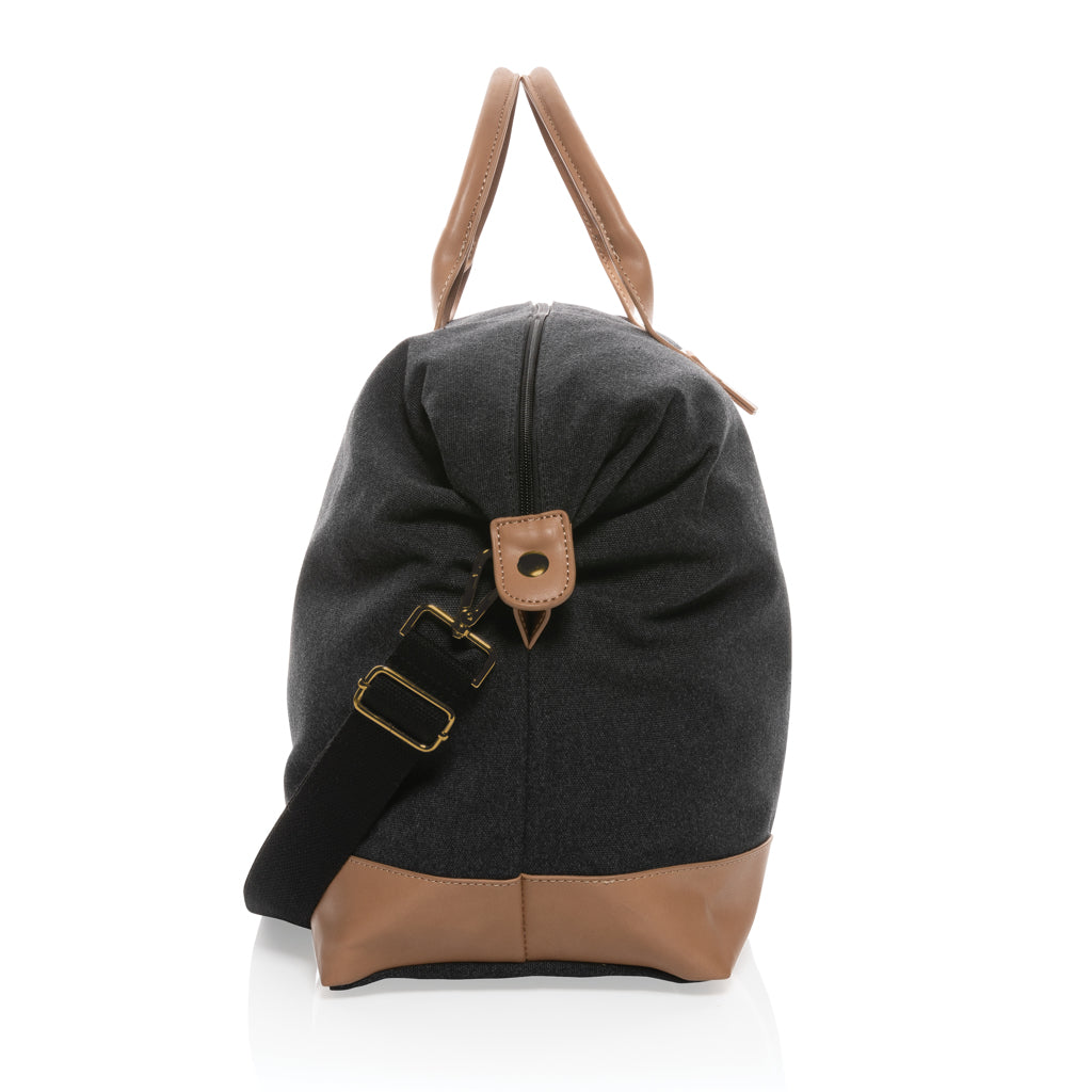 Impact AWARE™ 16 oz. rcanvas large weekend bag - Black