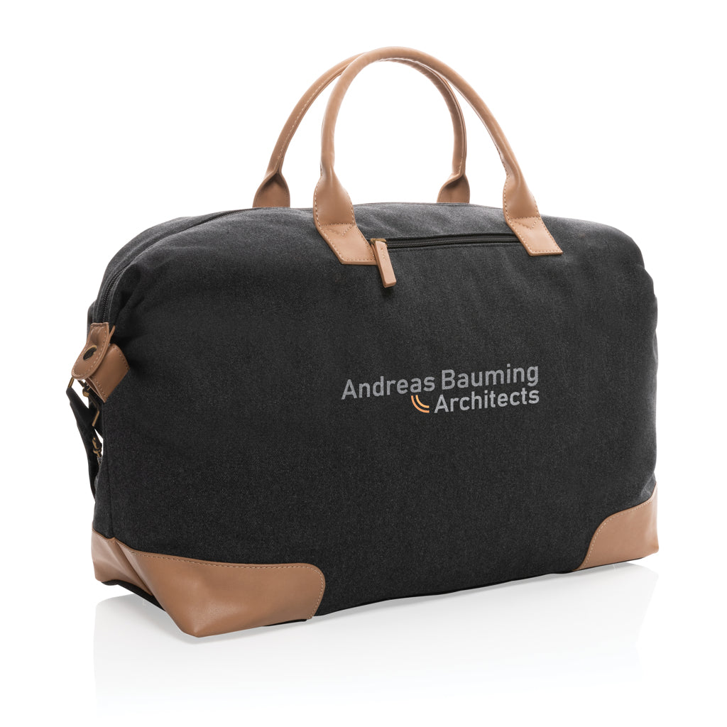 Impact AWARE™ 16 oz. rcanvas large weekend bag - Black