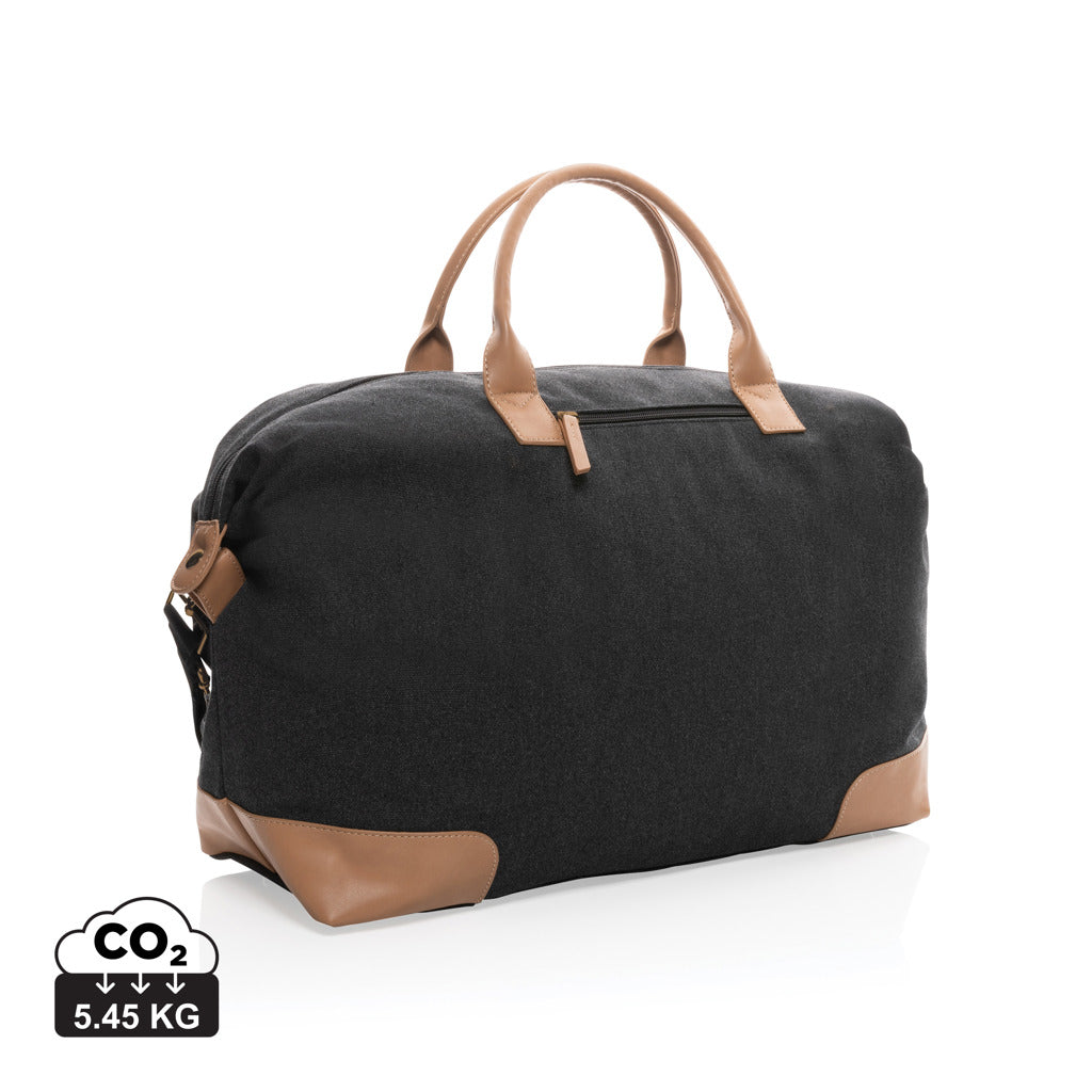 Impact AWARE™ 16 oz. rcanvas large weekend bag - Black