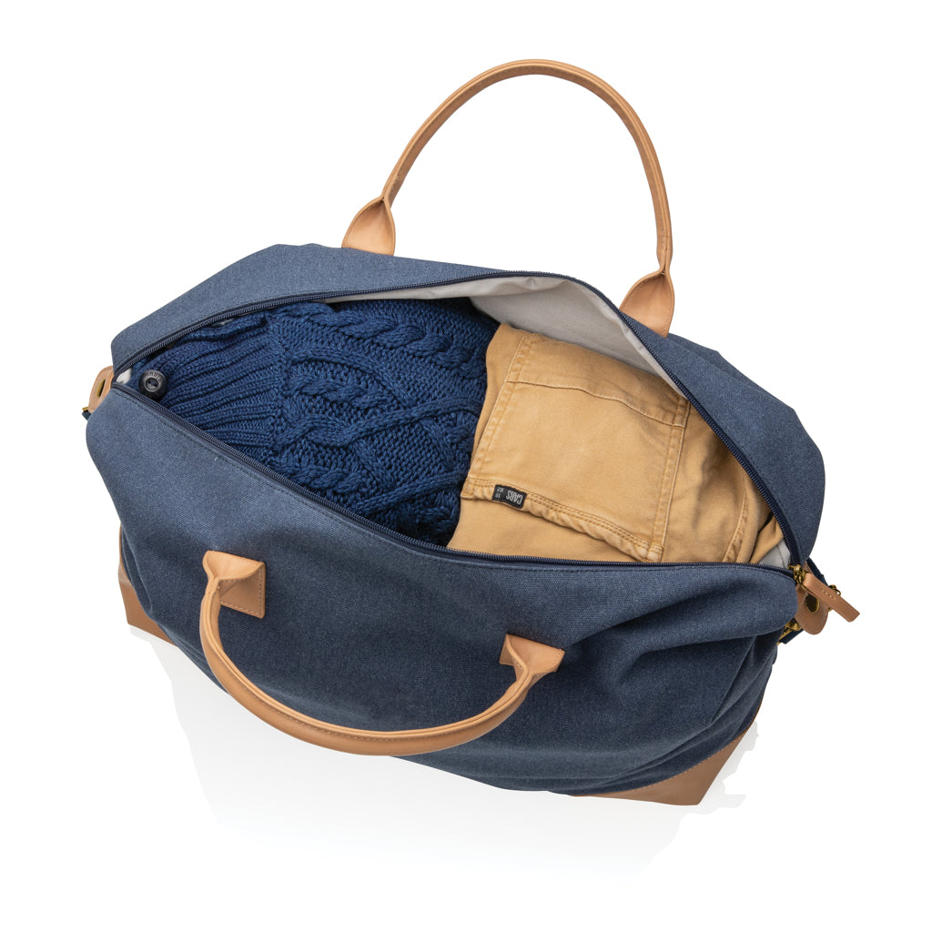Impact AWARE™ 16 oz. rcanvas large weekend bag - Blue