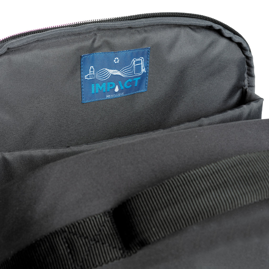 Impact AWARE™ RPET anti-theft 15.6' laptop backpack - Black