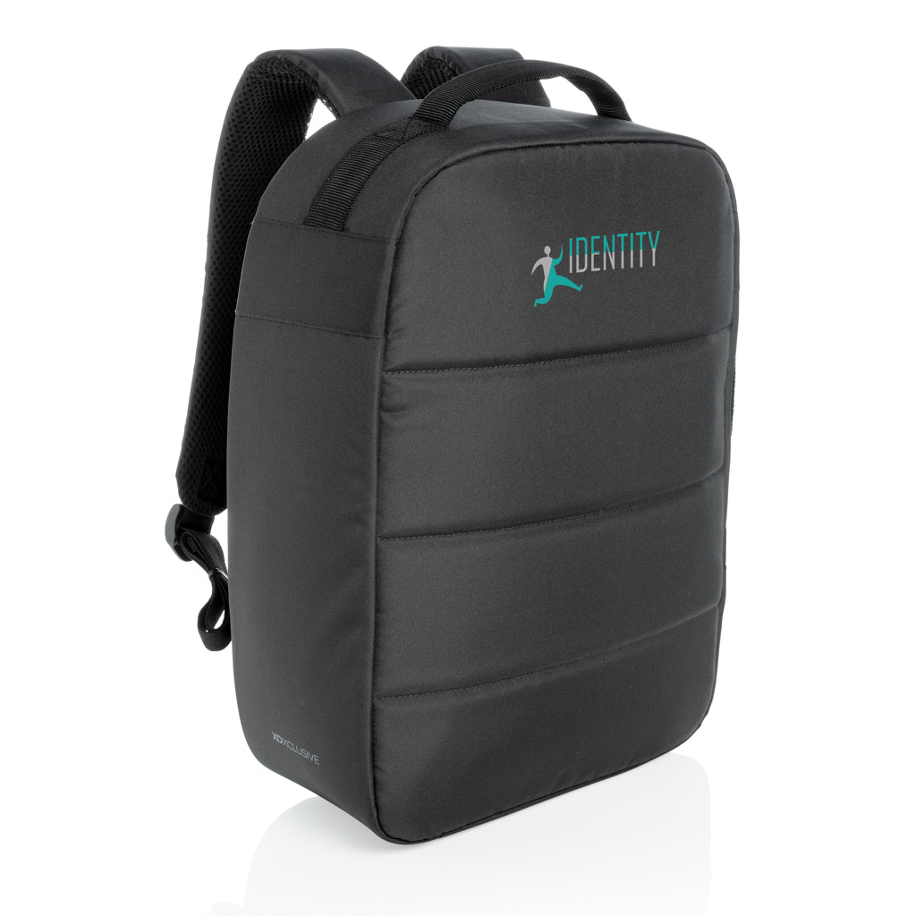 Impact AWARE™ RPET anti-theft 15.6' laptop backpack - Black