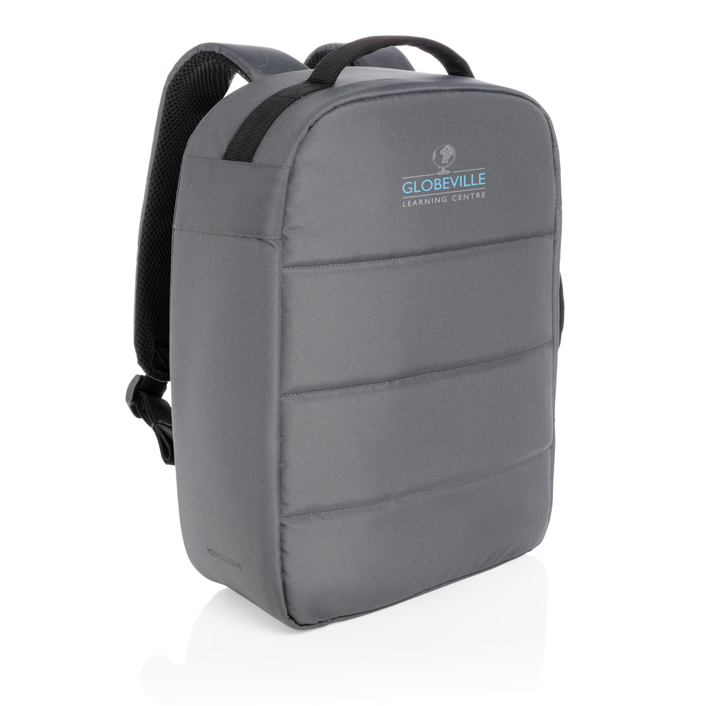 Impact AWARE™ RPET anti-theft 15.6' laptop backpack - Anthracite
