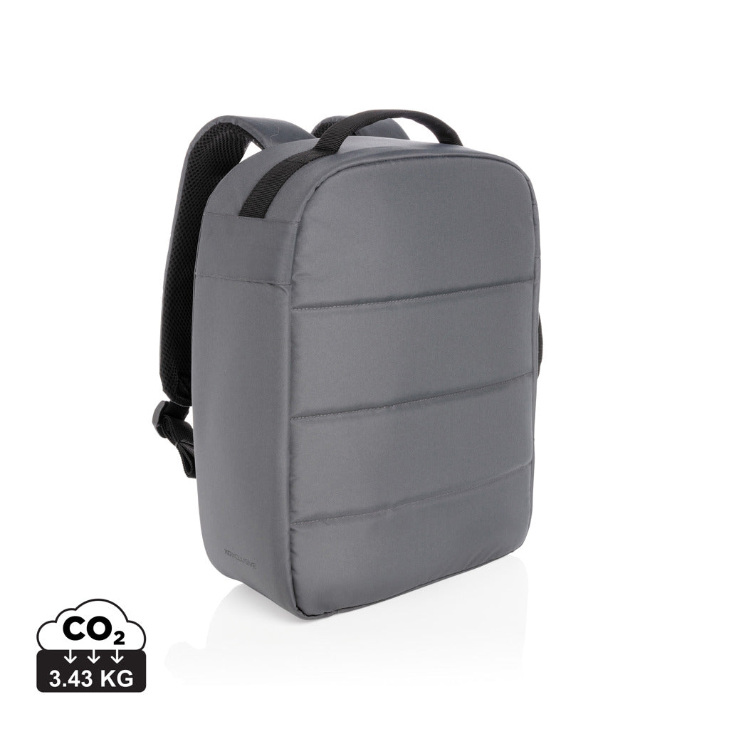 Impact AWARE™ RPET anti-theft 15.6' laptop backpack - Anthracite