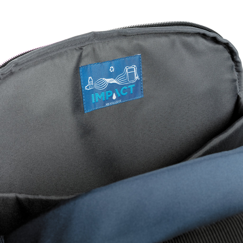 Impact AWARE™ RPET anti-theft 15.6' laptop backpack - Navy