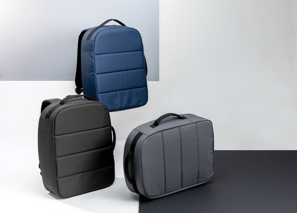Impact AWARE™ RPET anti-theft 15.6' laptop backpack - Navy