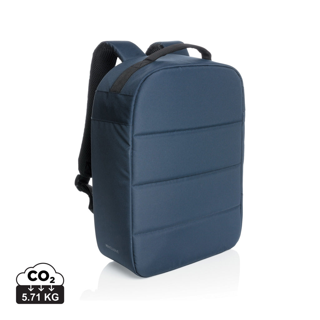 Impact AWARE™ RPET anti-theft 15.6' laptop backpack - Navy