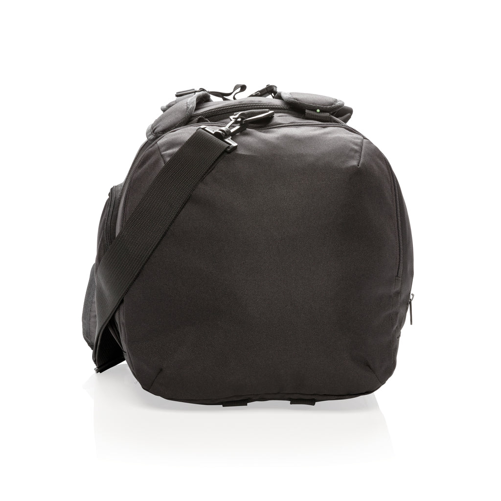 Swiss Peak RFID sports duffel & backpack - Black